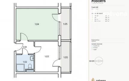 1-izbový byt s 2 loggiami na Triede SNP