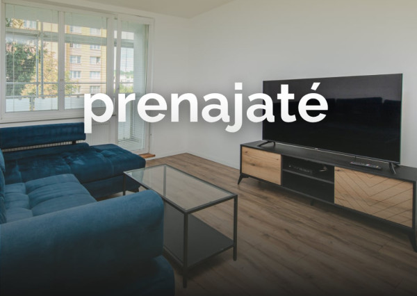 PRENAJATÉ Zariadený 3-izbový byt s loggiou – , Sídlisko II
