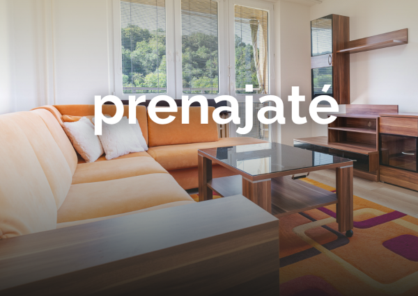 PRENAJATÉ Zariadený 2-izbový byt s lodžiou – Sídlisko II