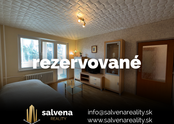 REZERVOVANÉ-1-izbový byt  Košice, Terasa, Trieda SNP