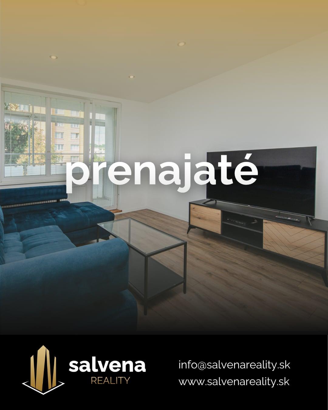 PRENAJATÉ Zariadený 3-izbový byt s loggiou – , Sídlisko II